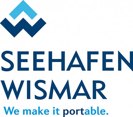 Das ist das Logo des Seehafens Wismar
