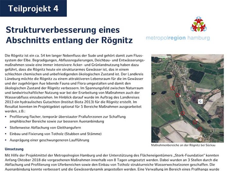  Poster Leitprojekt Biotopverbund / Teilprojekt 4 Rögnitz Wedel