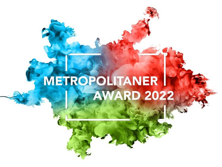  Das Logo der Metropolregion Hamburg zeigt die Umrisse der Metropolregion in grün, rot und blau. In der Mitte steht Metropolitaner Award 2020.