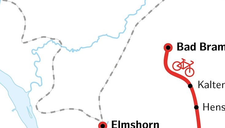 Übersichtskarte Radschnellnetz: 9 Radschnellwege in der Metropolregion Hamburg