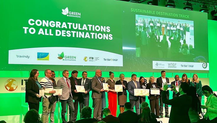 Verleihung des Green Destinations Silver Award für die Urlaubsregion Wendland.Elbe auf der ITB in Berlin