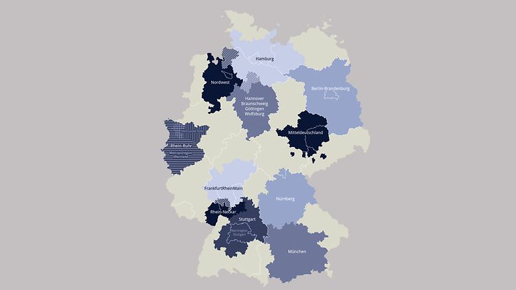  Europäische Metropolregionen in Deutschland