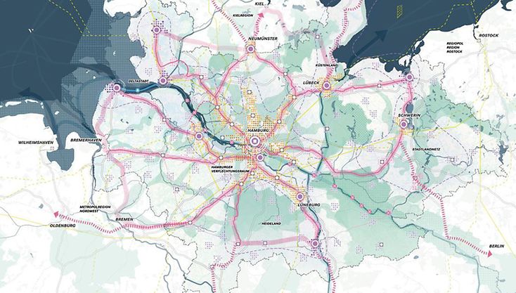 Räumliches Leitbild 2045 der Metropolregion Hamburg