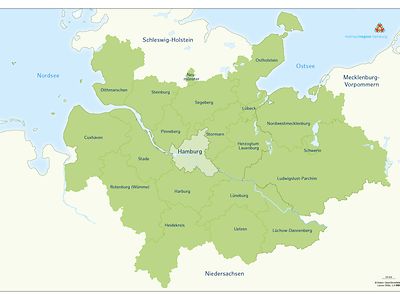  Karte der Metropolregion Hamburg